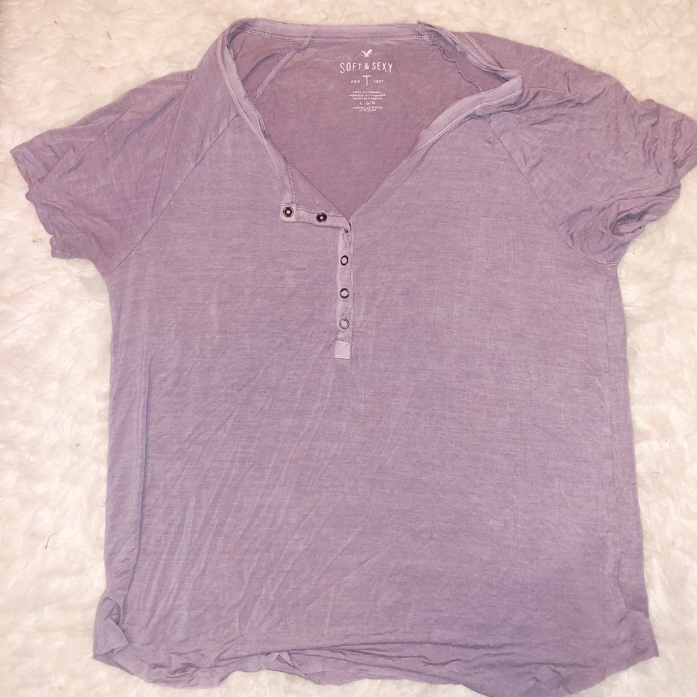 American Eagle Button up Tee